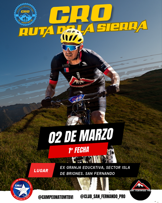 Afiche "RUTA DE LA SIERRA" Fecha 1 Campeonato CRO 2025