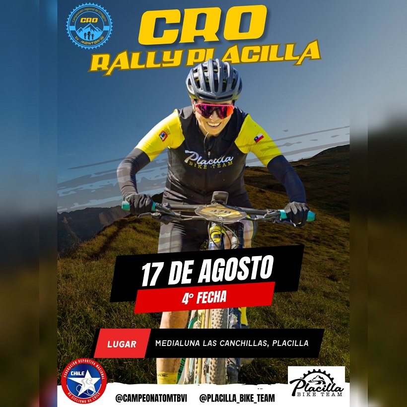 Afiche "RALLY PLACILLA" Fecha 4 Campeonato CRO 2025