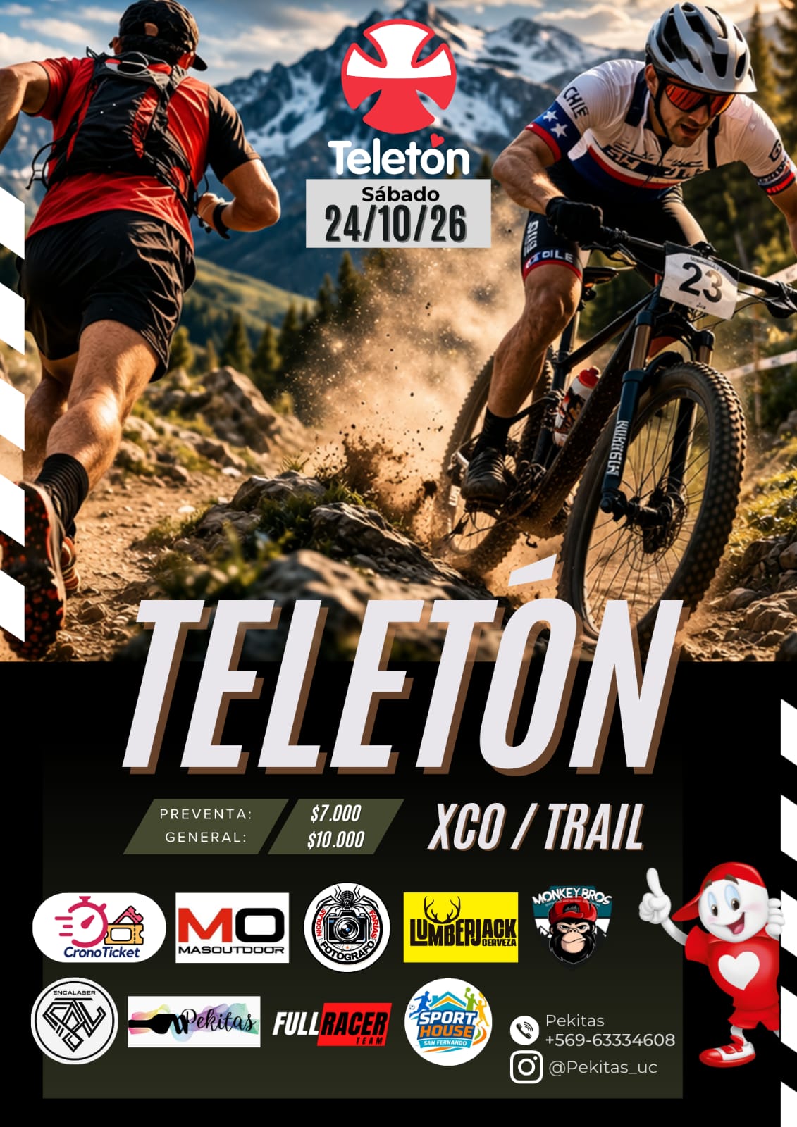 Afiche TELETÓN 2026 - Trail Running
